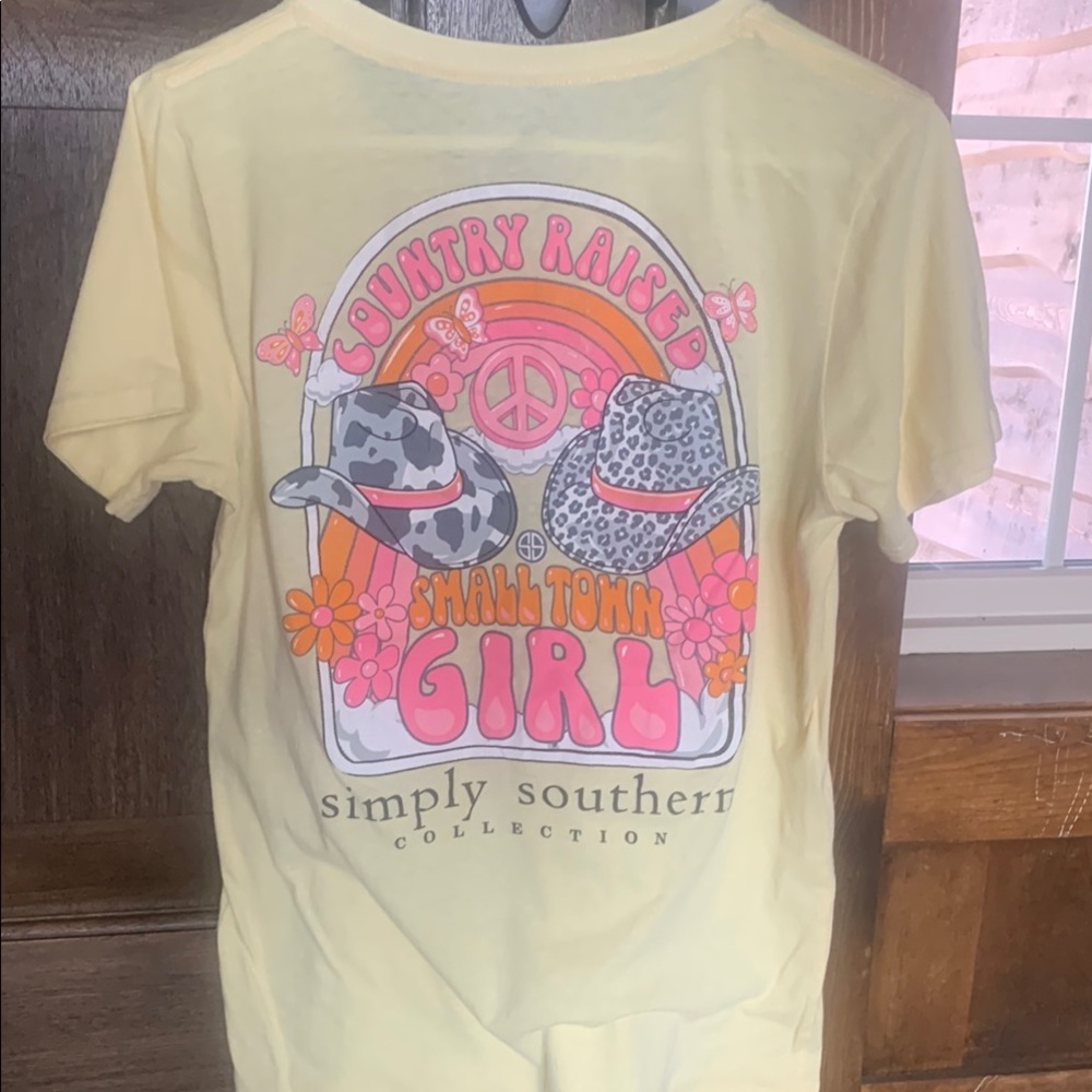 Simply Southern Yellow Fitted Short Sleeve T-Shirt